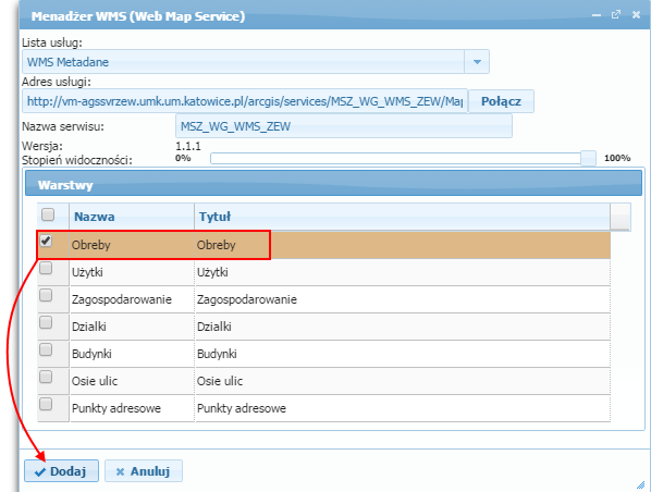 2 wms dodanie uslugi